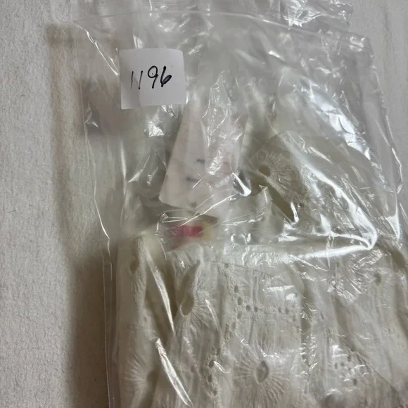 Platinum Tunic Top Womens Small Medium White Eyelet Embroidery Lagenlook NEW - Picture 12 of 12